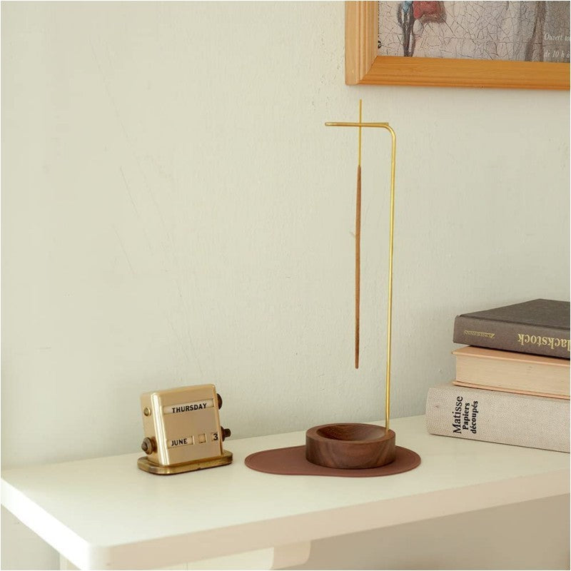 Relaxation & Recovery Bundle — includes Inverted Incense Holder — Wooden Burner with Ash Catcher