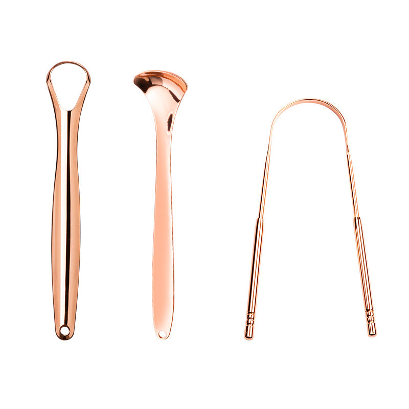 Pure copper tongue cleaner - antimicrobial metal for daily use