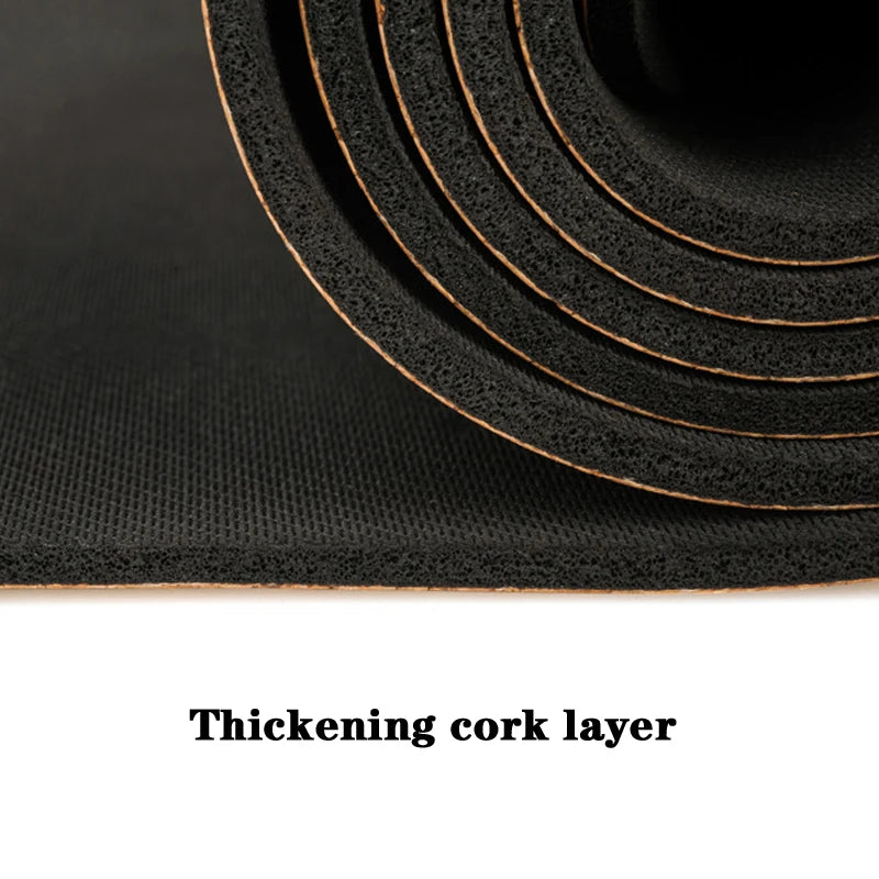 Woman practicing yoga on EcoFlow cork mat