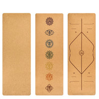 EcoFlow Cork Yoga Mat with printed mandala design
