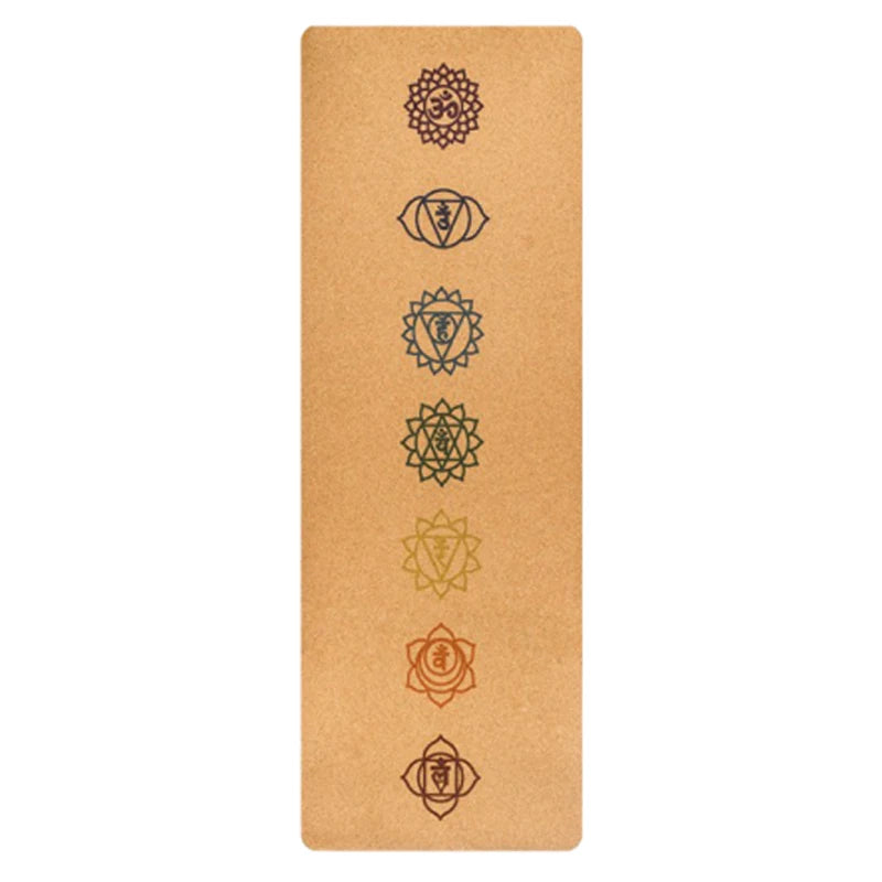 Cork yoga mat thickness 5mm side view