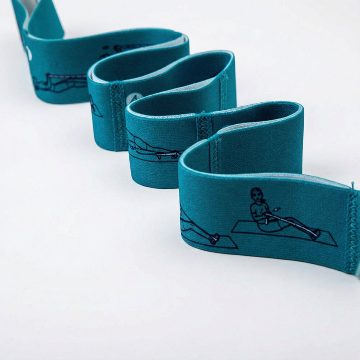Natural latex resistance band close-up texture